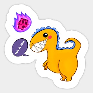 funny dinosaur Sticker